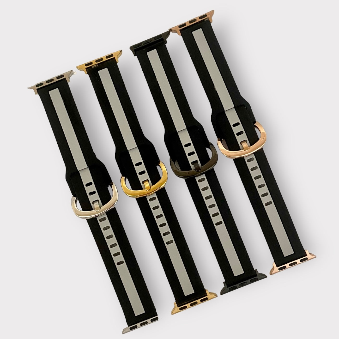 Apple Watch Band Stripe Silicone Watchband Quality Plus Watchbands