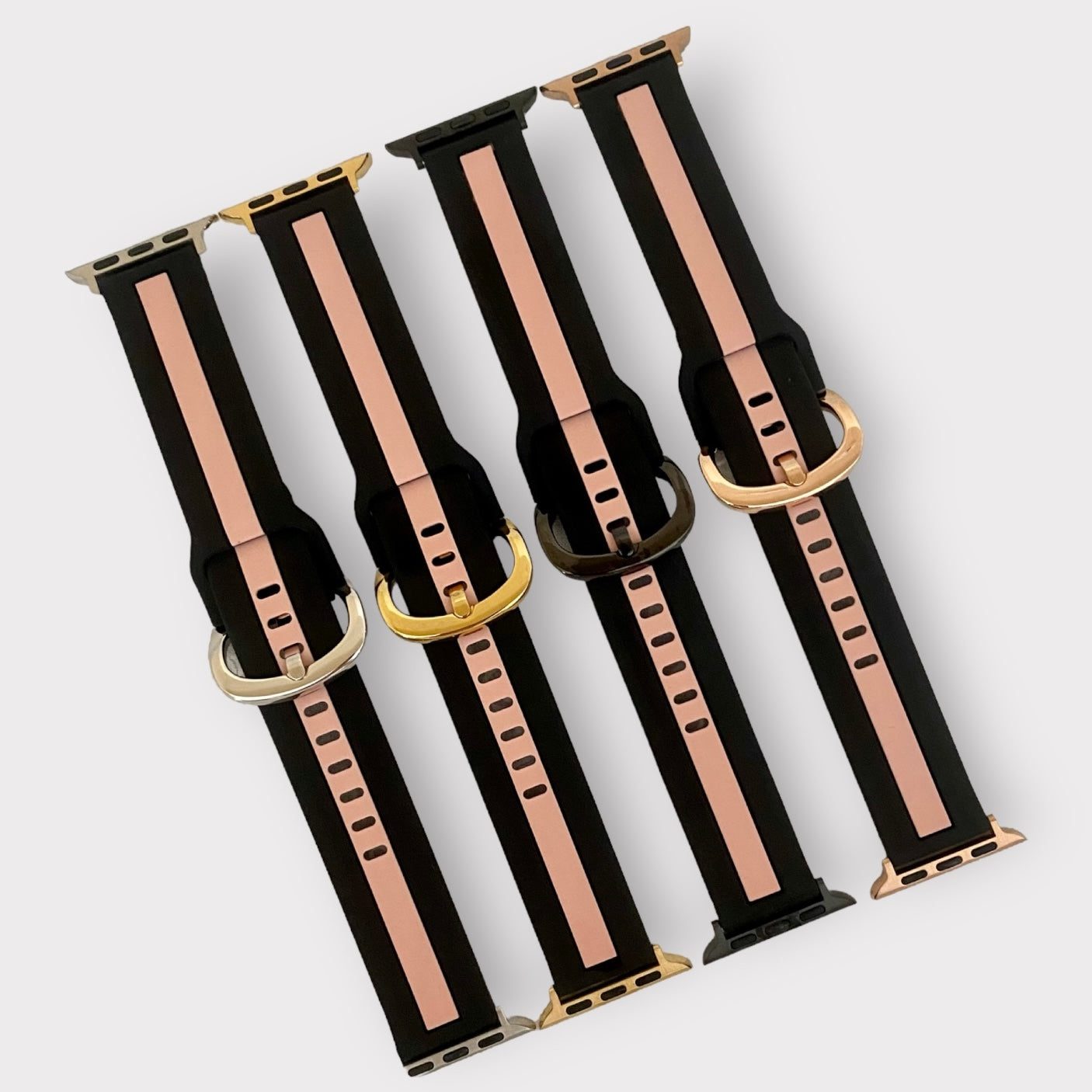 Apple Watch Band Stripe Silicone Watchband Quality Plus Watchbands