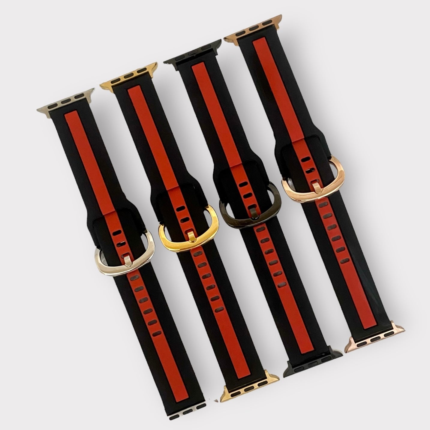 Apple Watch Band Stripe Silicone Watchband Quality Plus Watchbands