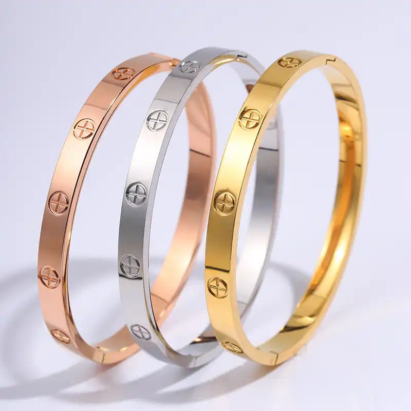 Stackable Resin Apple Watch Band with Bracelets – Silver, Gold, Rose Gold Options - G