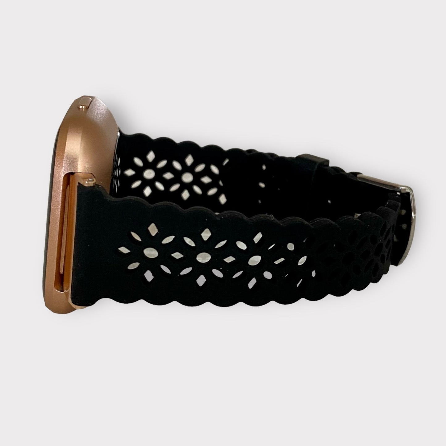 Fitbit Versa Diamond Lace Silicone Watch Band Quality Plus Watchbands
