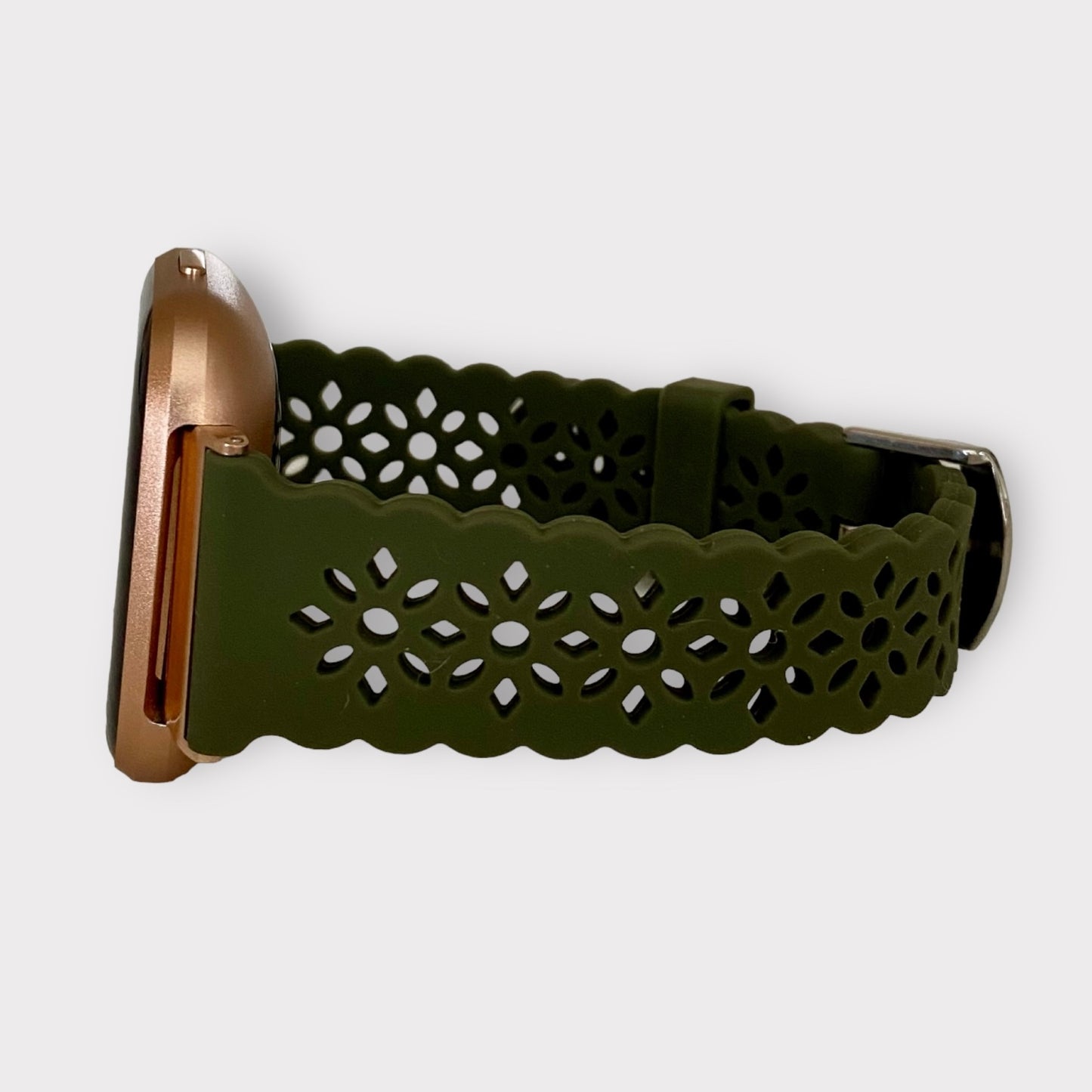 Fitbit Versa Diamond Lace Silicone Watch Band Quality Plus Watchbands