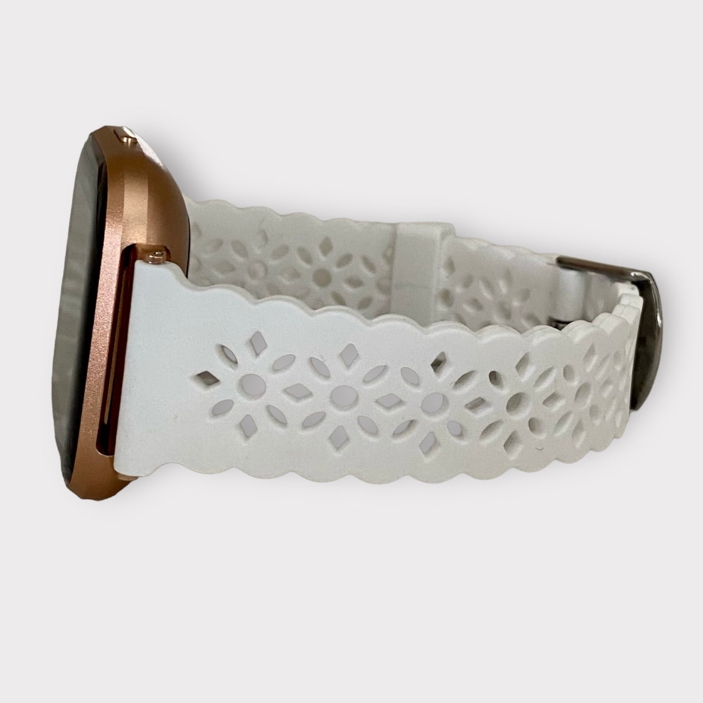 Fitbit Versa Diamond Lace Silicone Watch Band Quality Plus Watchbands