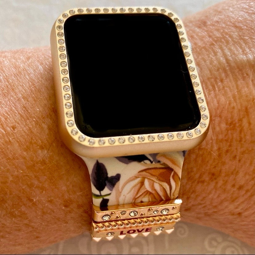 Apple Watch Band Rose Silicone Set