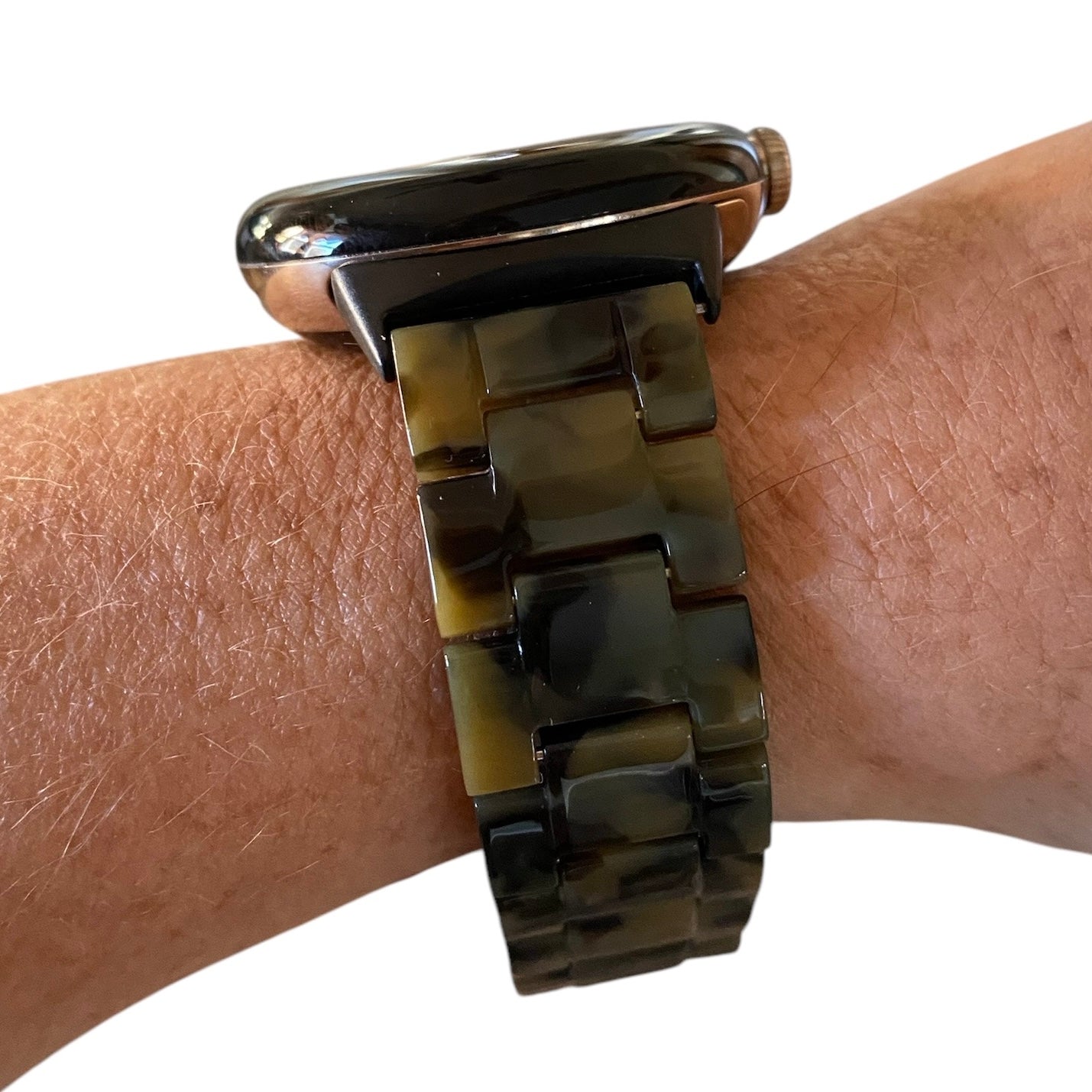 Google Pixel Resin Watchband With Silver Adapters and Clasp