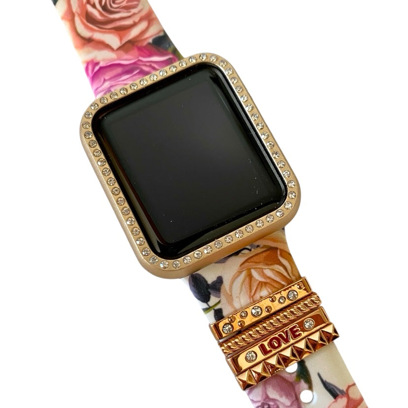 Apple Watch Band Rose Silicone Set