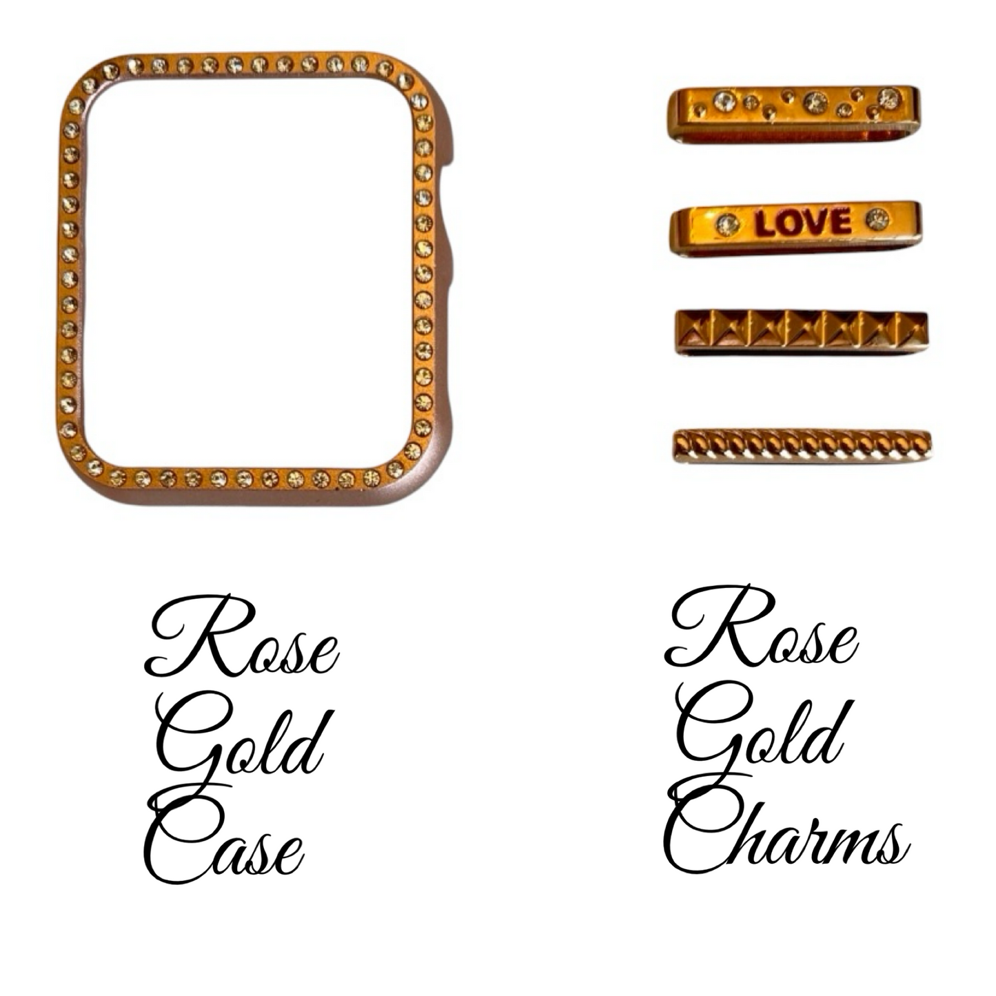 Apple Watch Band Rose Silicone Set
