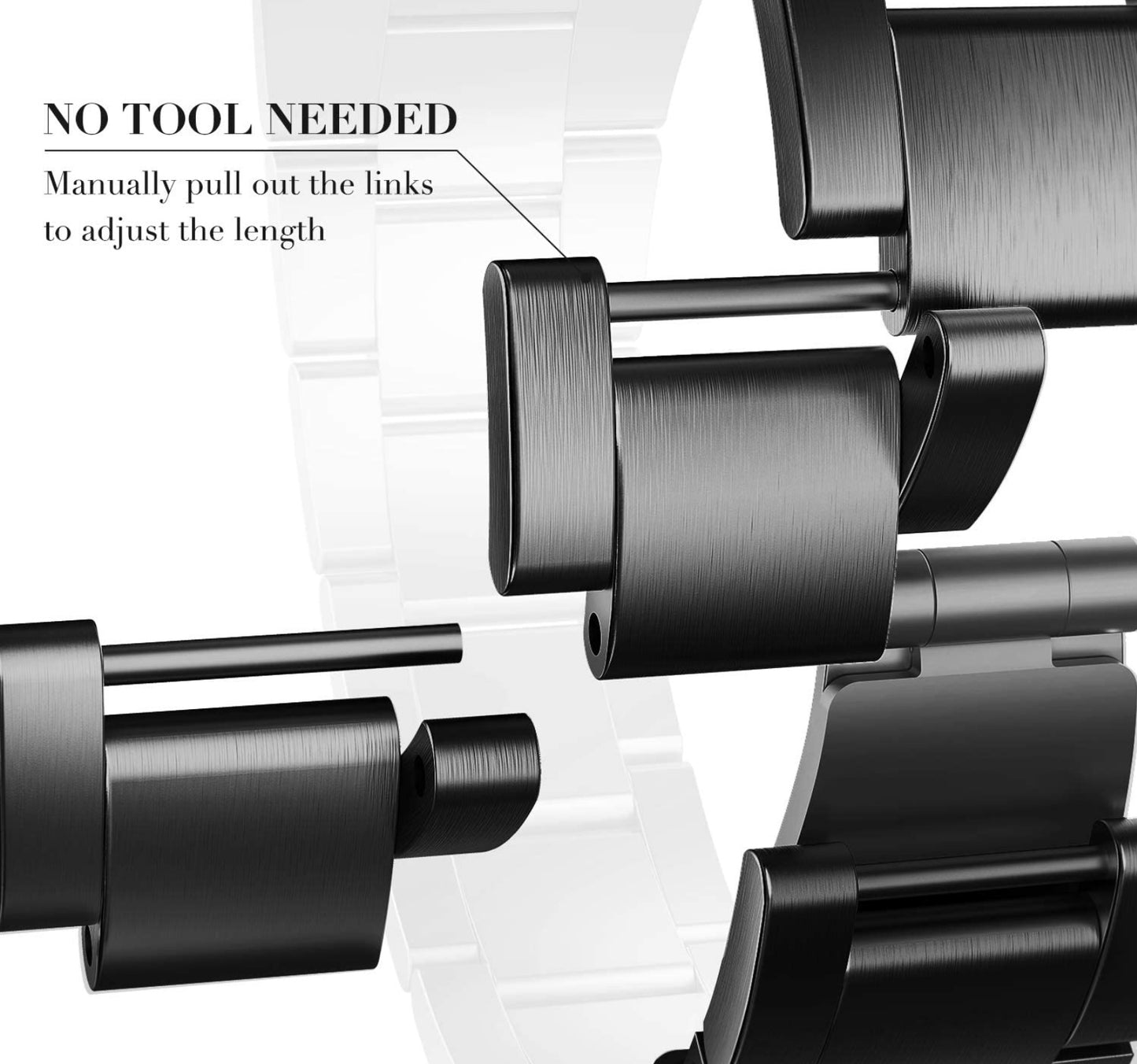 Manual Adjustment Stainless Apple Watch Band Quality Plus Watchbands