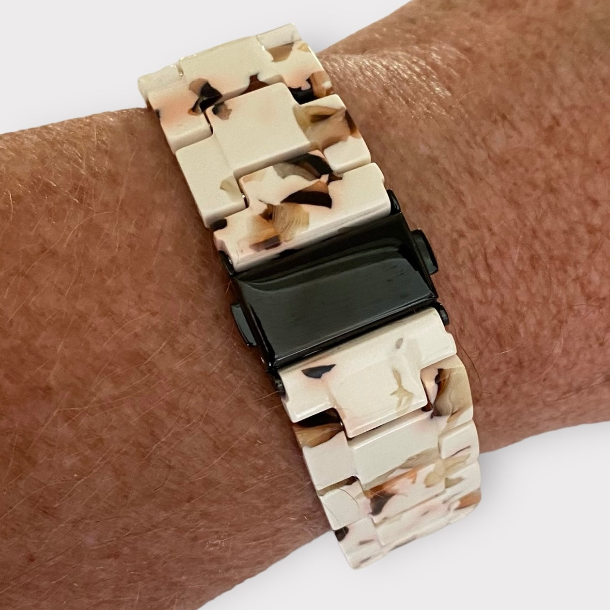 Google Pixel Resin Watchband With Silver Adapters and Clasp