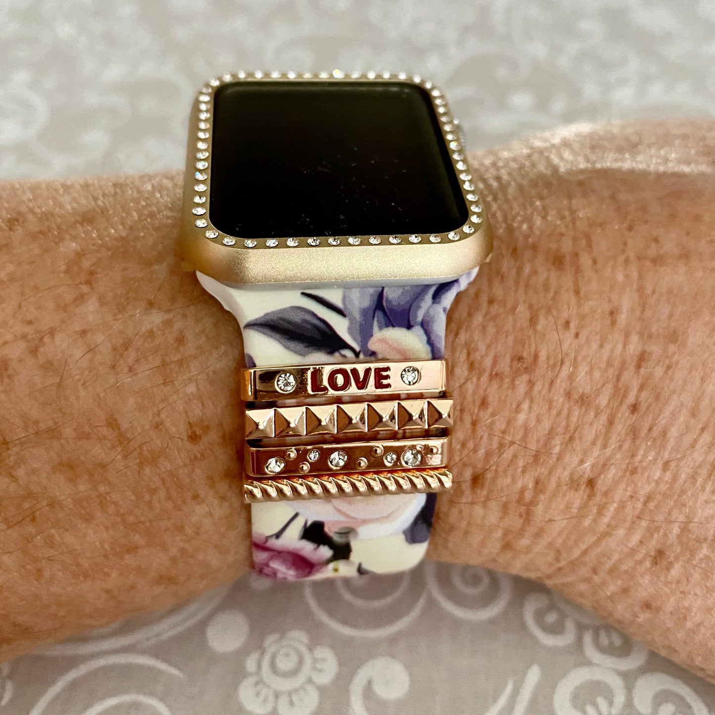 Apple Watch Band Rose Silicone Set Quality Plus Watchbands