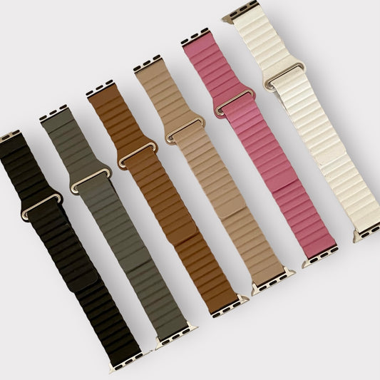 Apple Watch Band Genuine Leather Loop Magnetic Quality Plus Watchbands