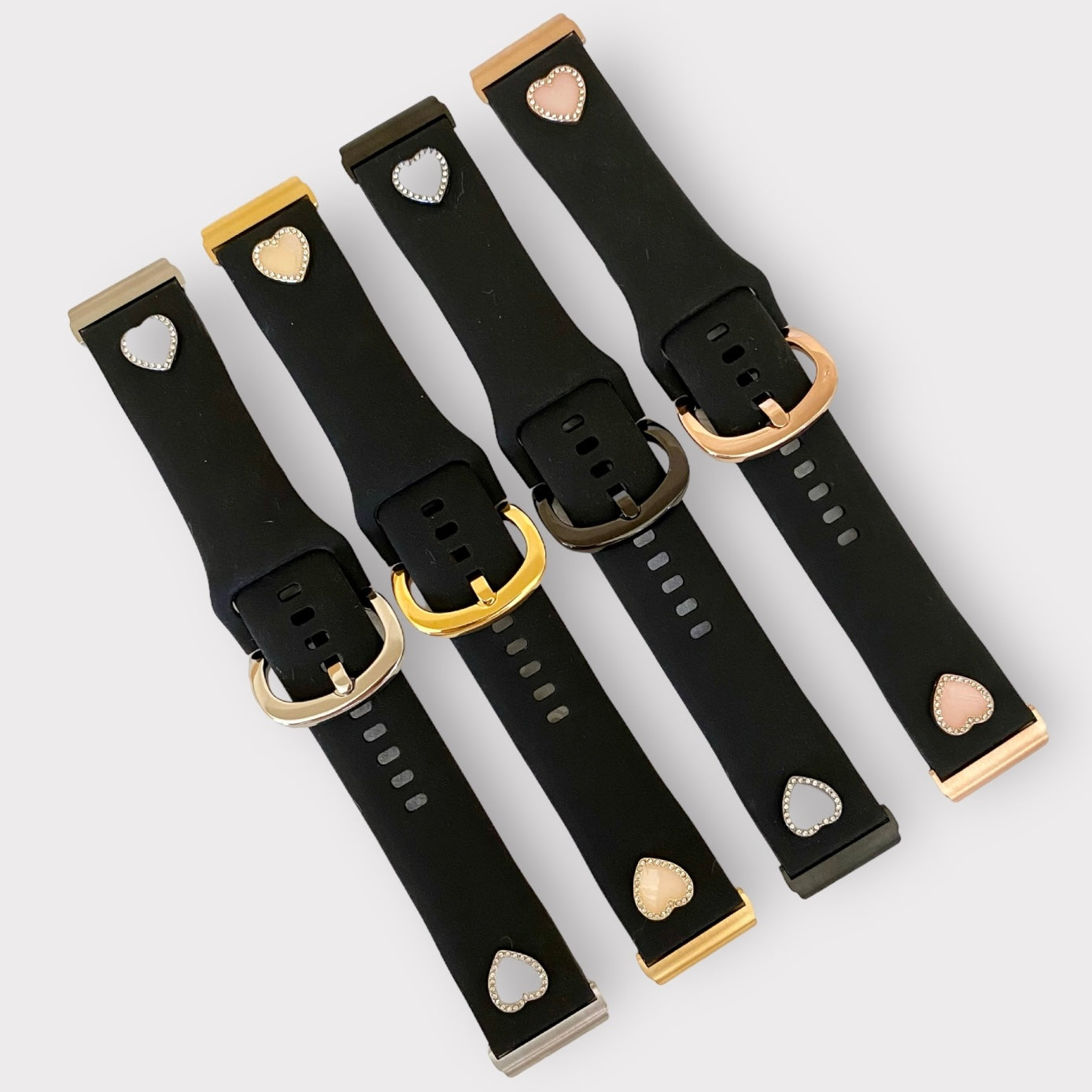 Fitbit Versa Watch Band Heart Charm Silicone Watchband Quality Plus Watchbands