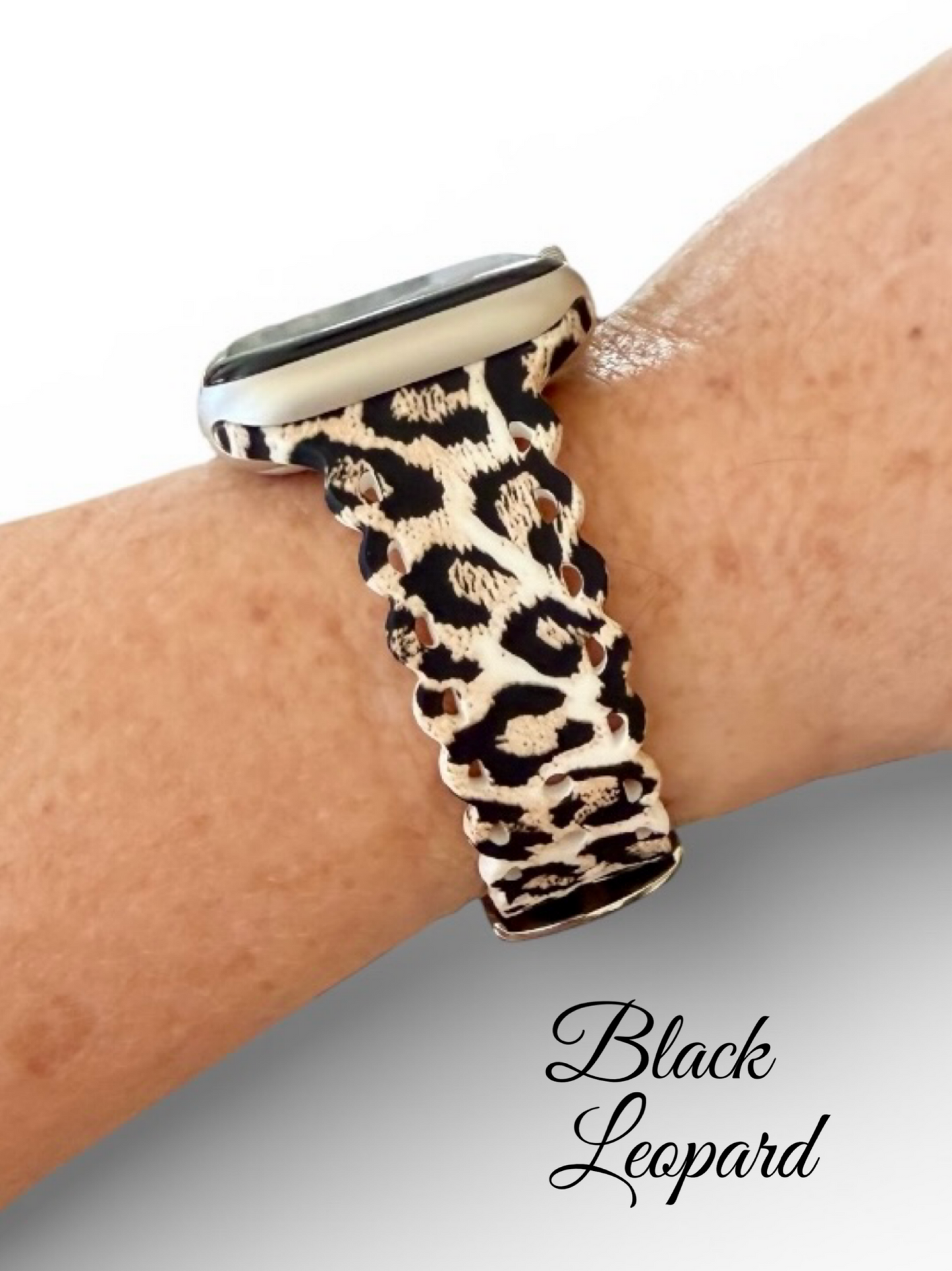 Scalloped Printed Silicone Apple Watch Band