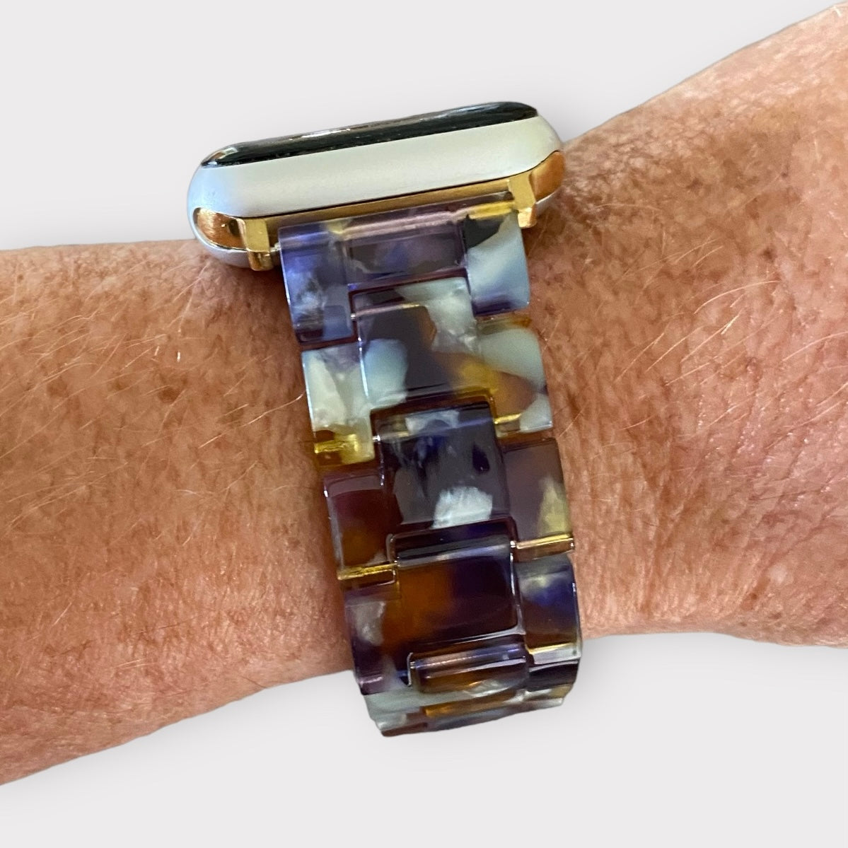 Apple Watch Resin Watchband With Adapter-Clasp Color Options