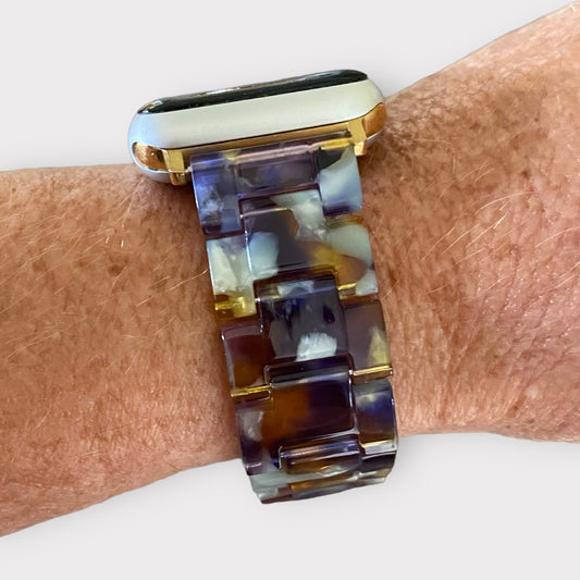 Apple Watch Resin Watchband With Adapter-Clasp Color Options