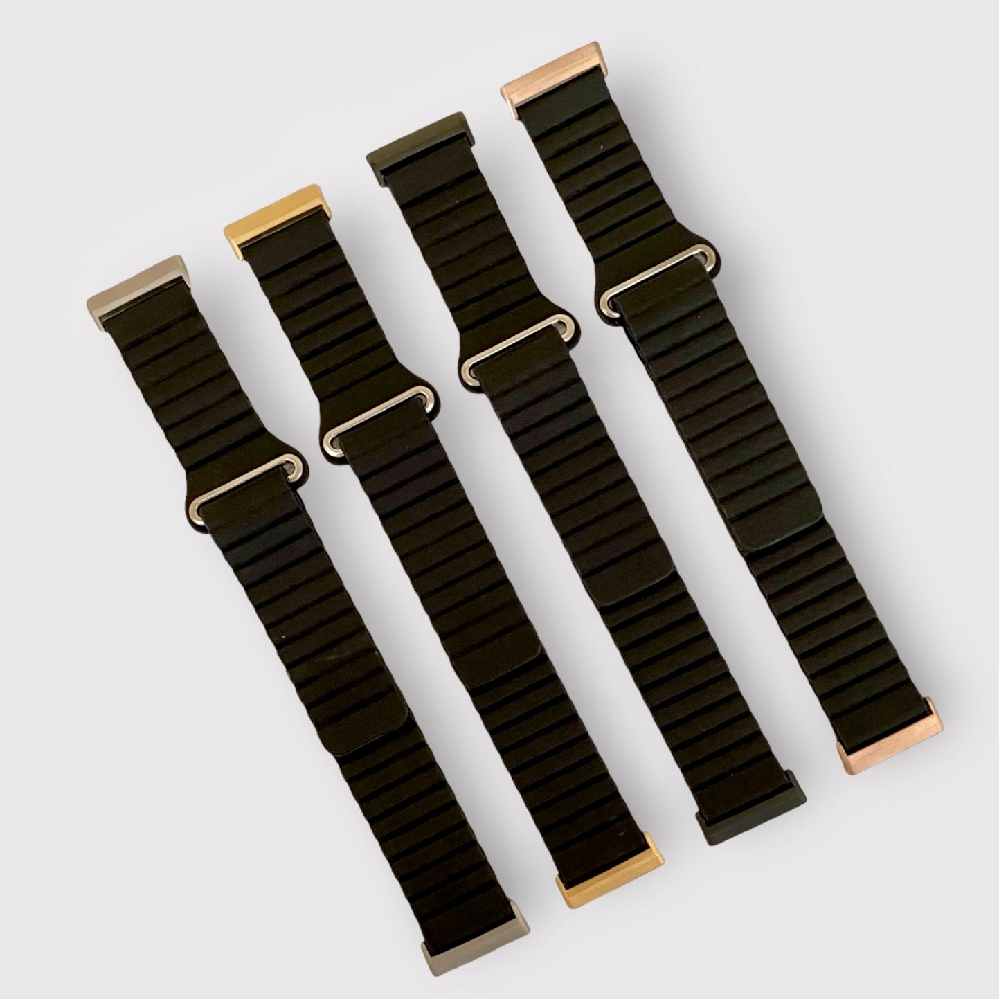 Fitbit Versa Magnetic Genuine Leather Loop Watch Band Quality Plus Watchbands