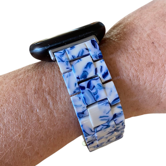 Fitbit Versa Resin Watchband With Silver Adapters and Clasp