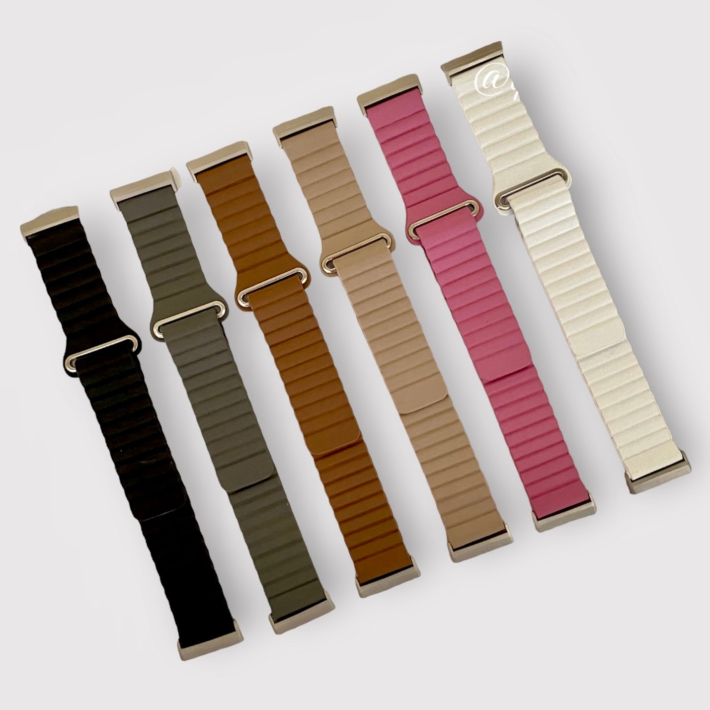 Fitbit Versa Magnetic Genuine Leather Loop Watch Band Quality Plus Watchbands