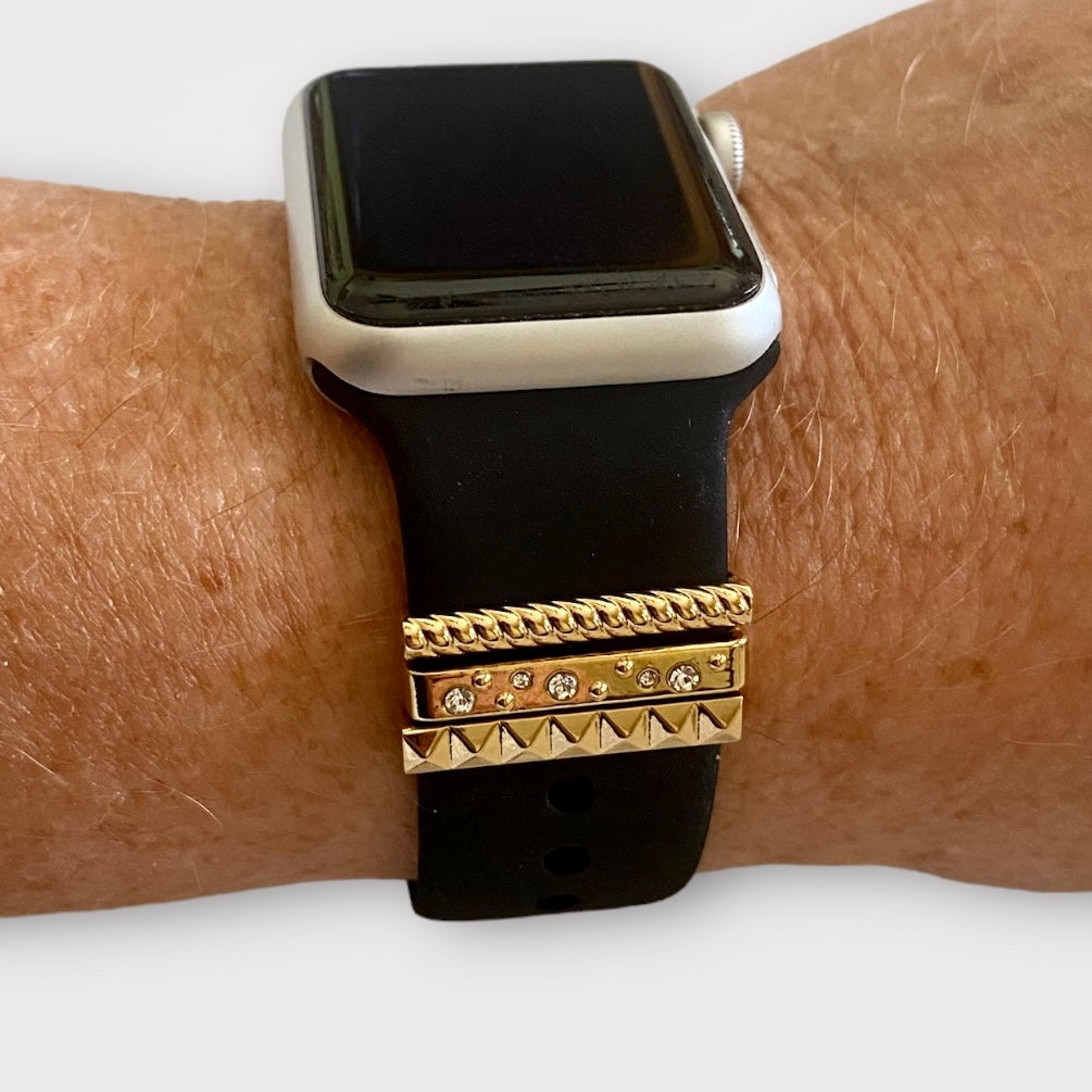 Apple Watch Band Watchband Charms Silver-Gold-Black-Rose Gold