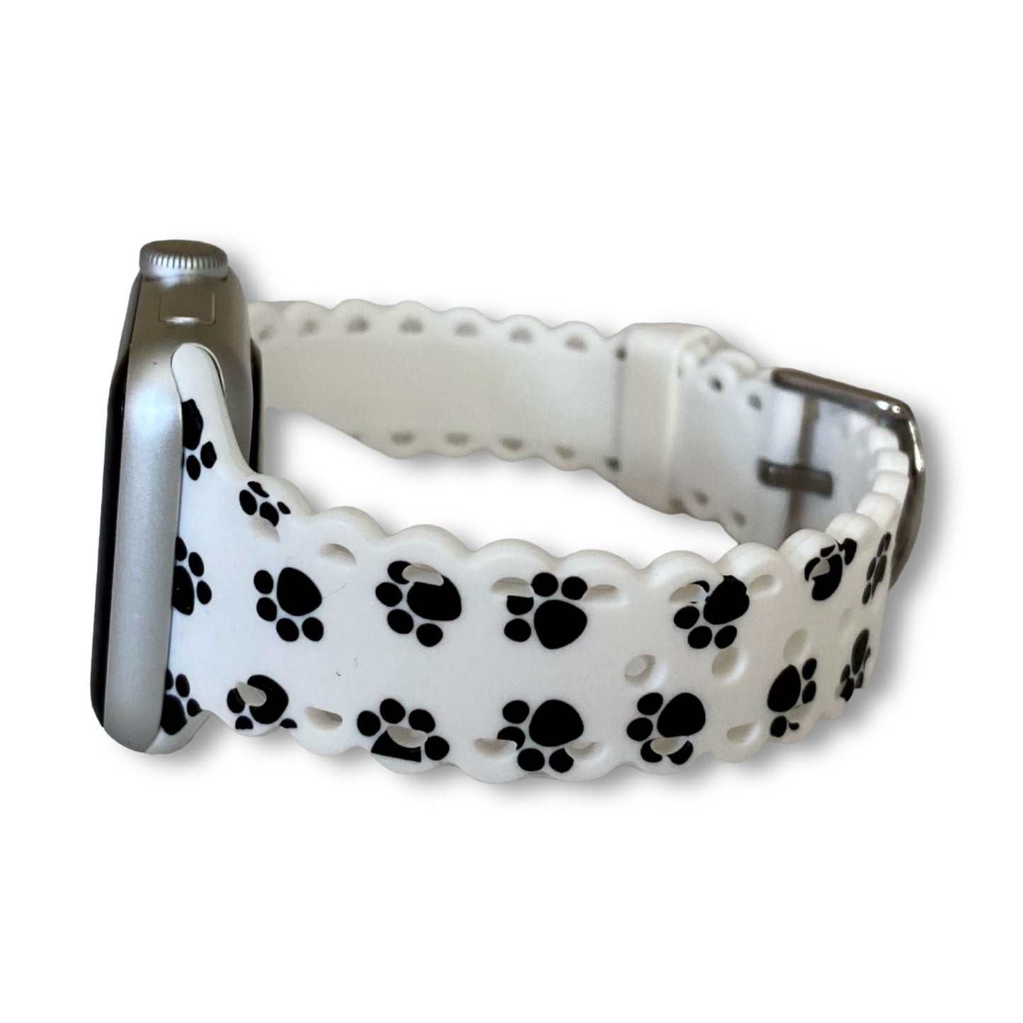 Scalloped Printed Silicone Apple Watch Band