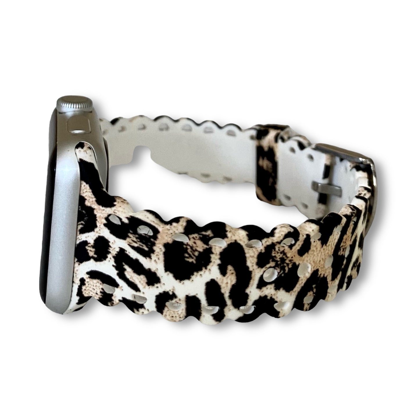 Scalloped Printed Silicone Apple Watch Band
