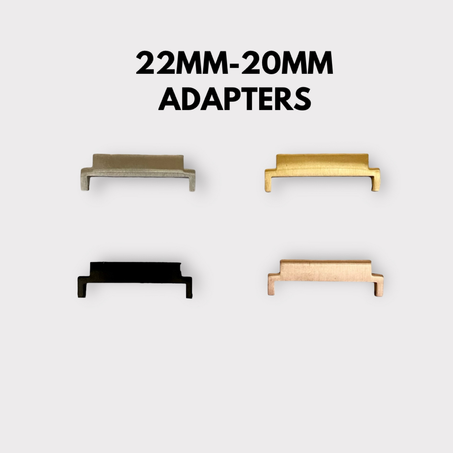 22MM-20MM Watchband Adapters Quality Plus Watchbands