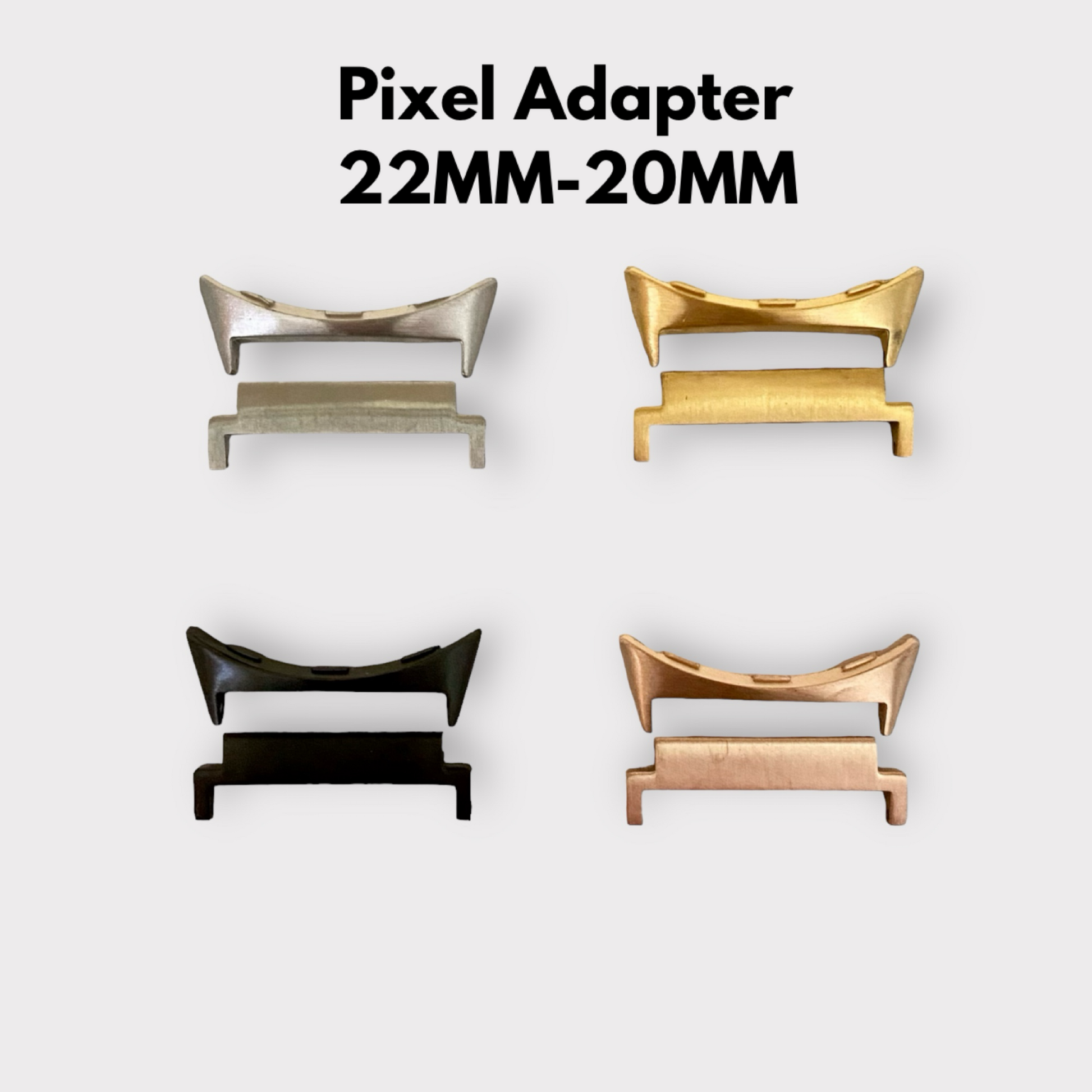 22MM-20MM Watchband Adapters Quality Plus Watchbands