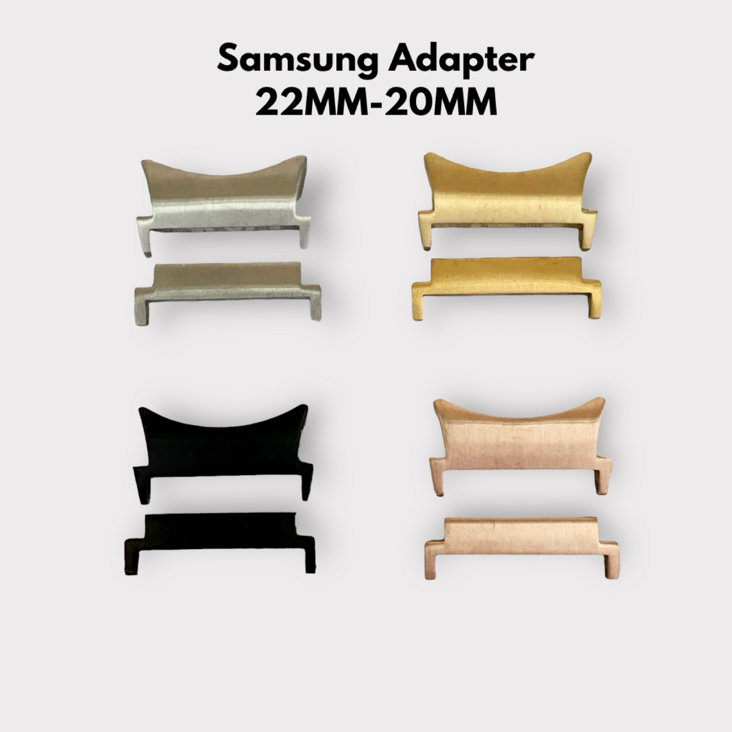 22MM-20MM Watchband Adapters Quality Plus Watchbands