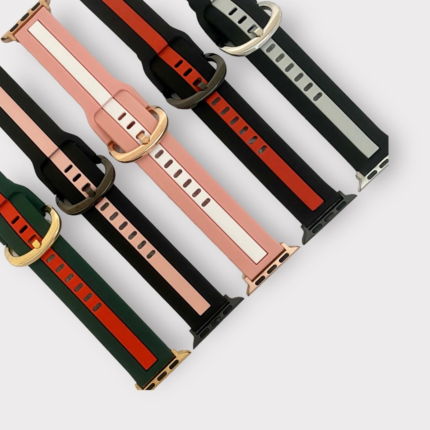 Apple Watch Band Stripe Silicone Watchband Quality Plus Watchbands