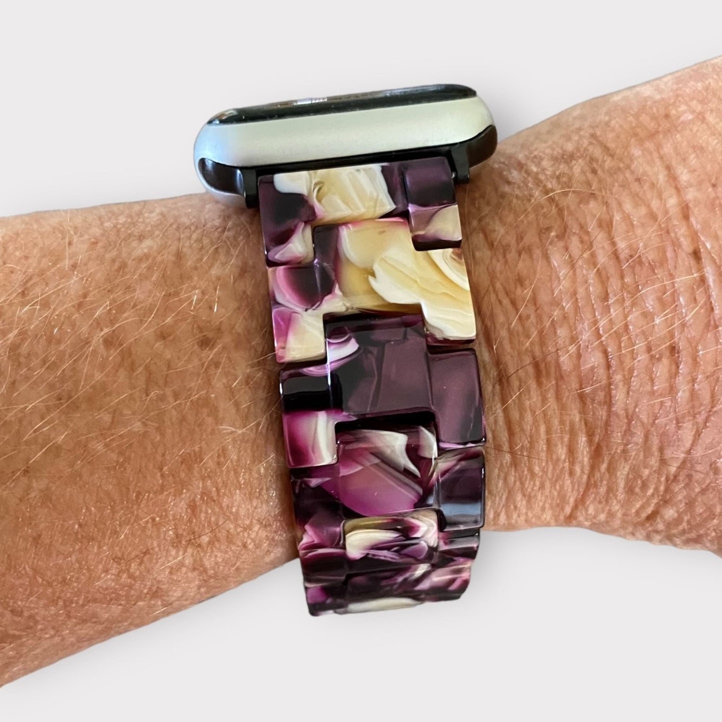 Apple Watch Resin Watchband With Adapter-Clasp Color Options / Gift Ready