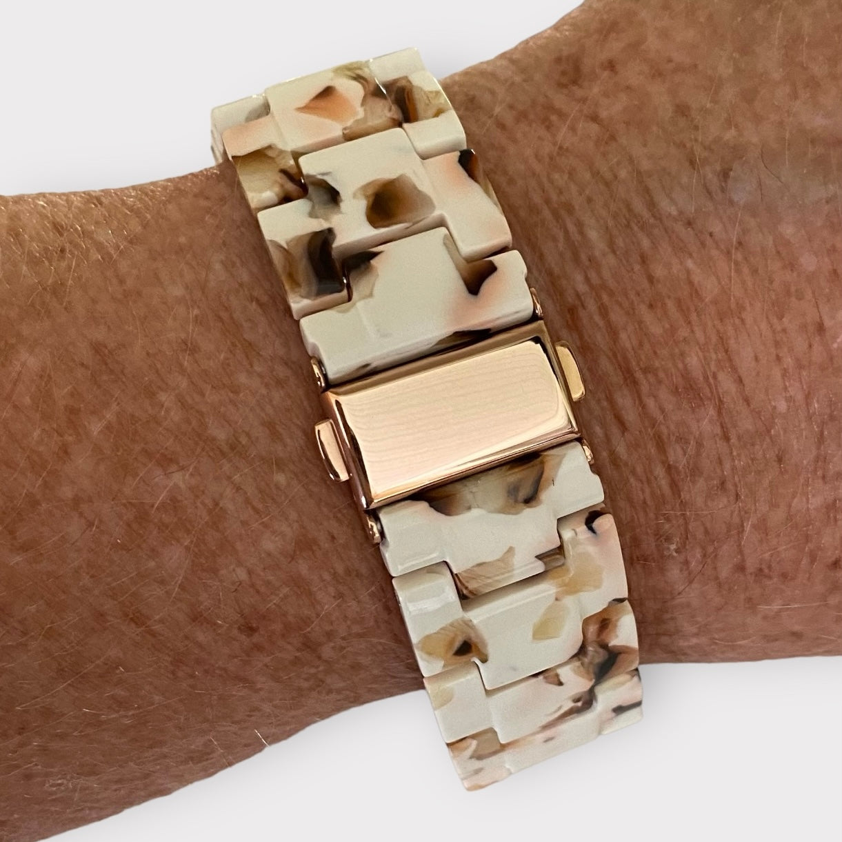 Google Pixel Resin Watchband With Silver Adapters and Clasp