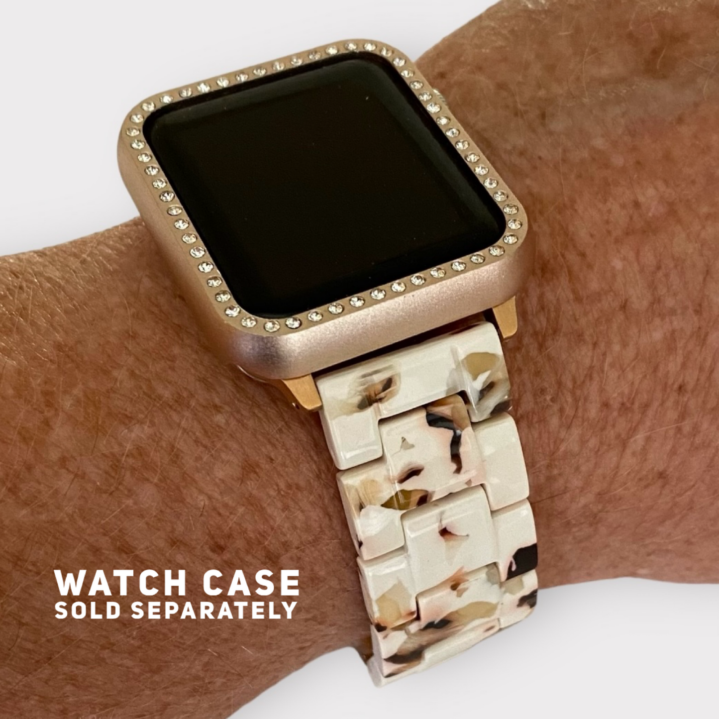 Apple Watch Resin Watchband With Adapter-Clasp Color Options