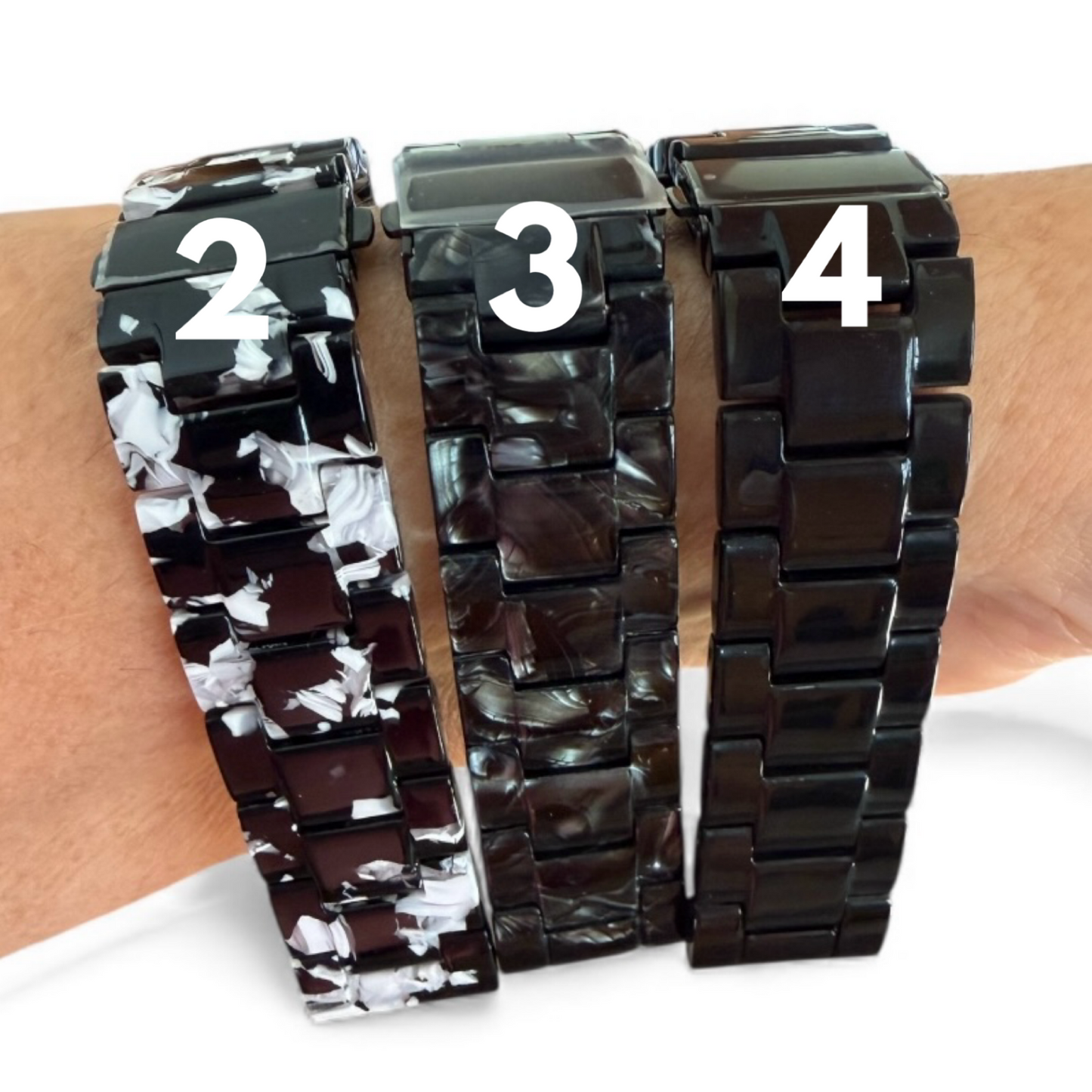 Fitbit Versa Resin Watchband Adapters and Clasp Color Options / Gift Ready