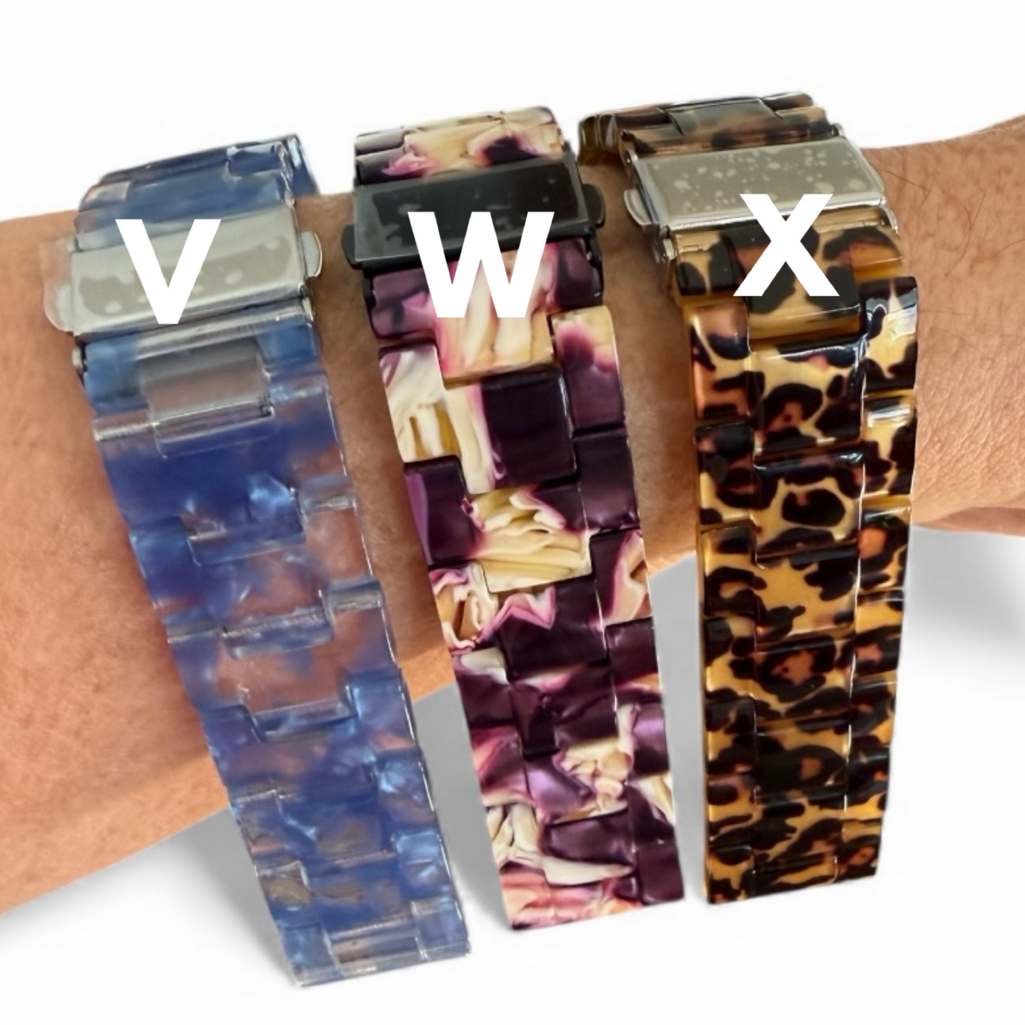 Fitbit Versa Resin Watchband Adapters and Clasp Color Options / Gift Ready