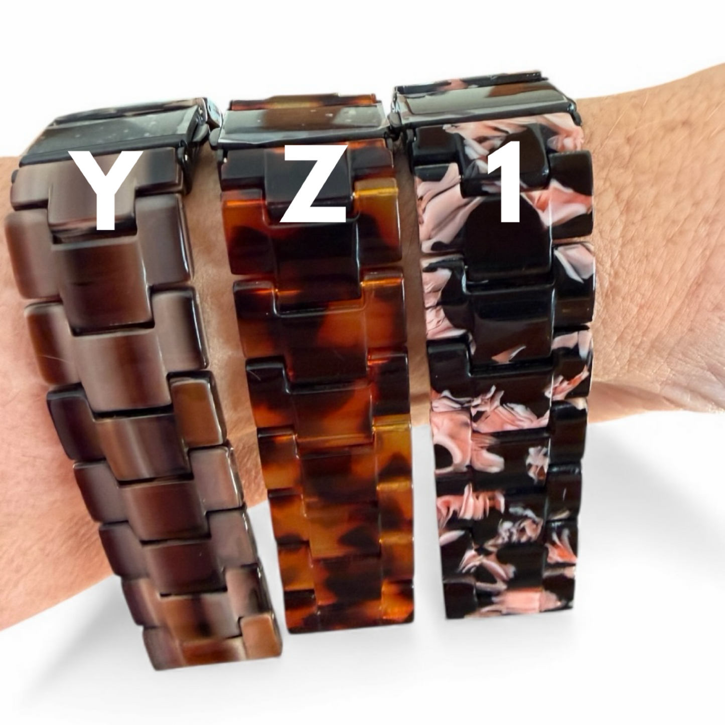 Fitbit Versa Resin Watchband Adapters and Clasp Color Options / Gift Ready