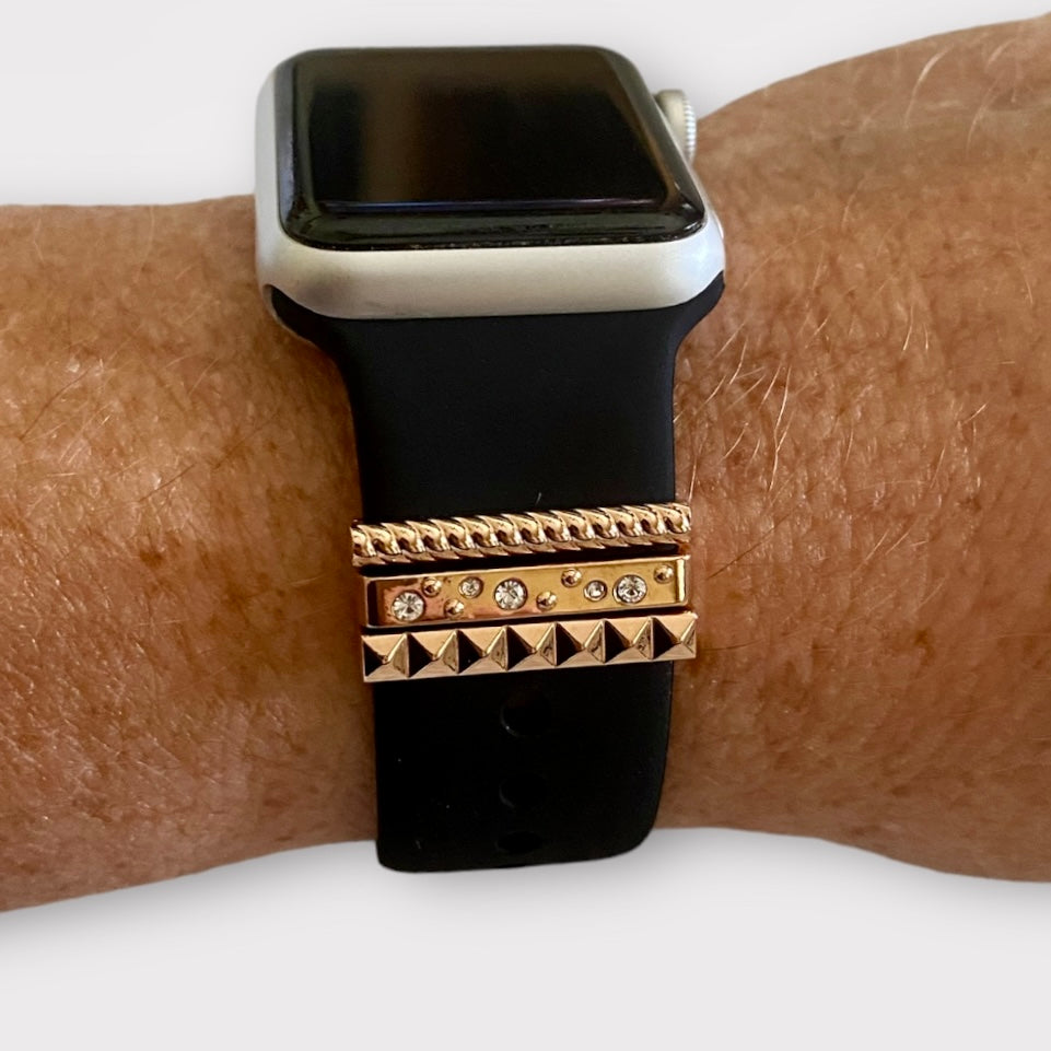 Apple Watch Band Watchband Charms Silver-Gold-Black-Rose Gold