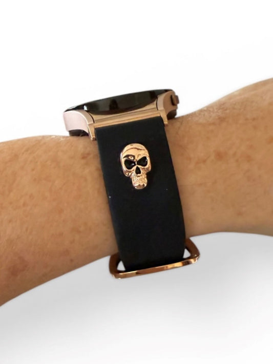 Samsung Galaxy Skull Charm Silicone Watch Band