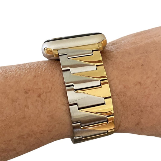 Apple Watch Two Tone Stainless Steel Watchband