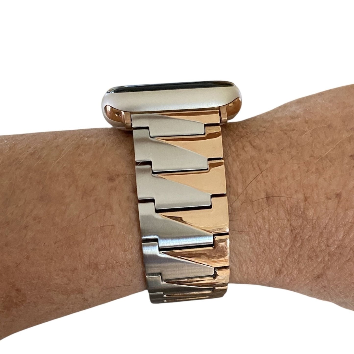 Apple Watch Two Tone Stainless Steel Watchband