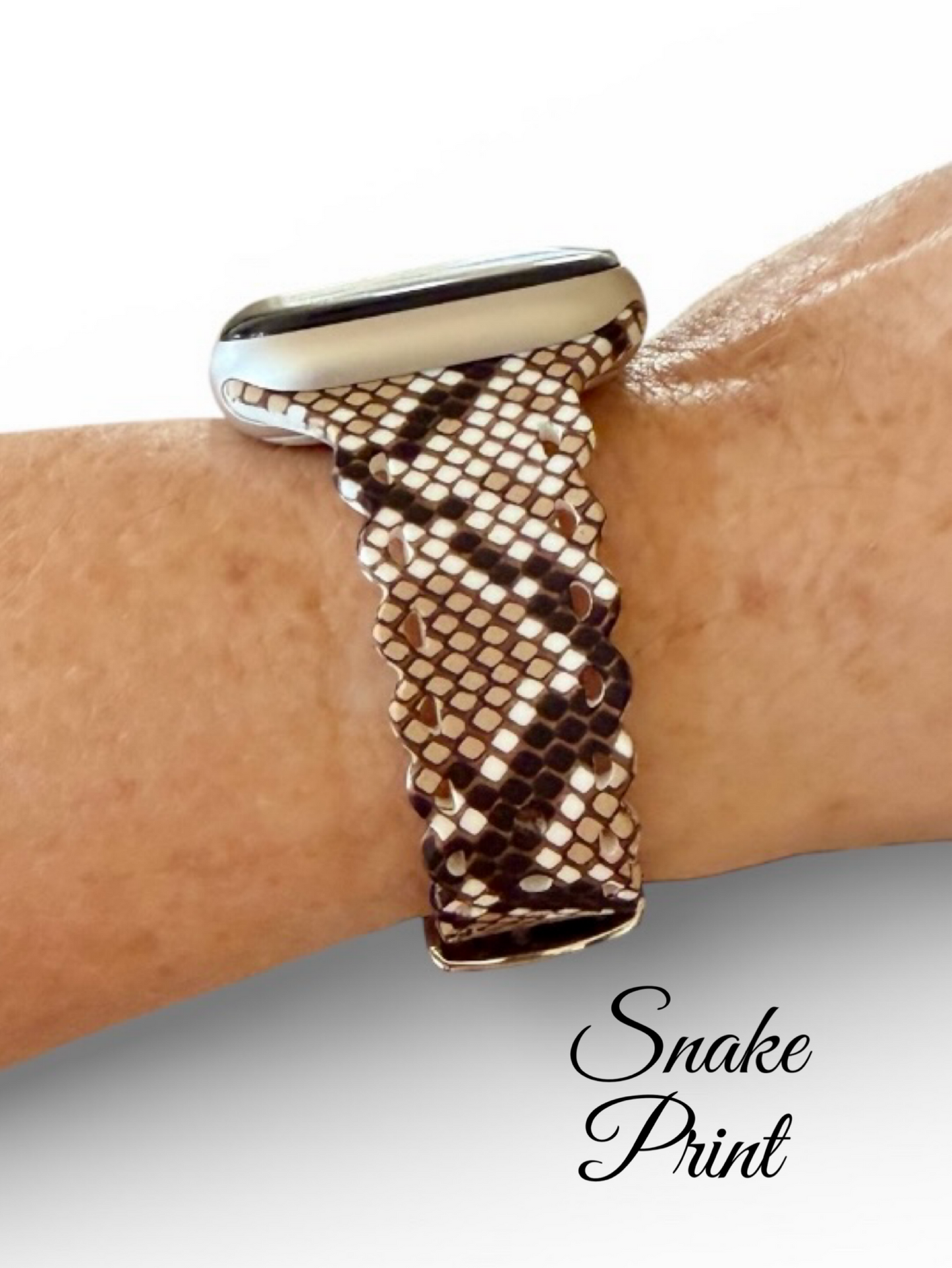 Scalloped Printed Silicone Apple Watch Band