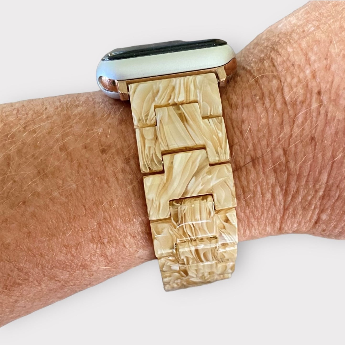 Apple Watch Resin Watchband With Adapter-Clasp Color Options / Gift Ready