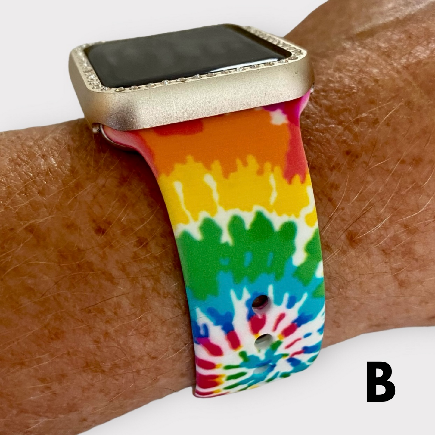 Apple Watch Band Tie Dye Silicone Summer Watchband