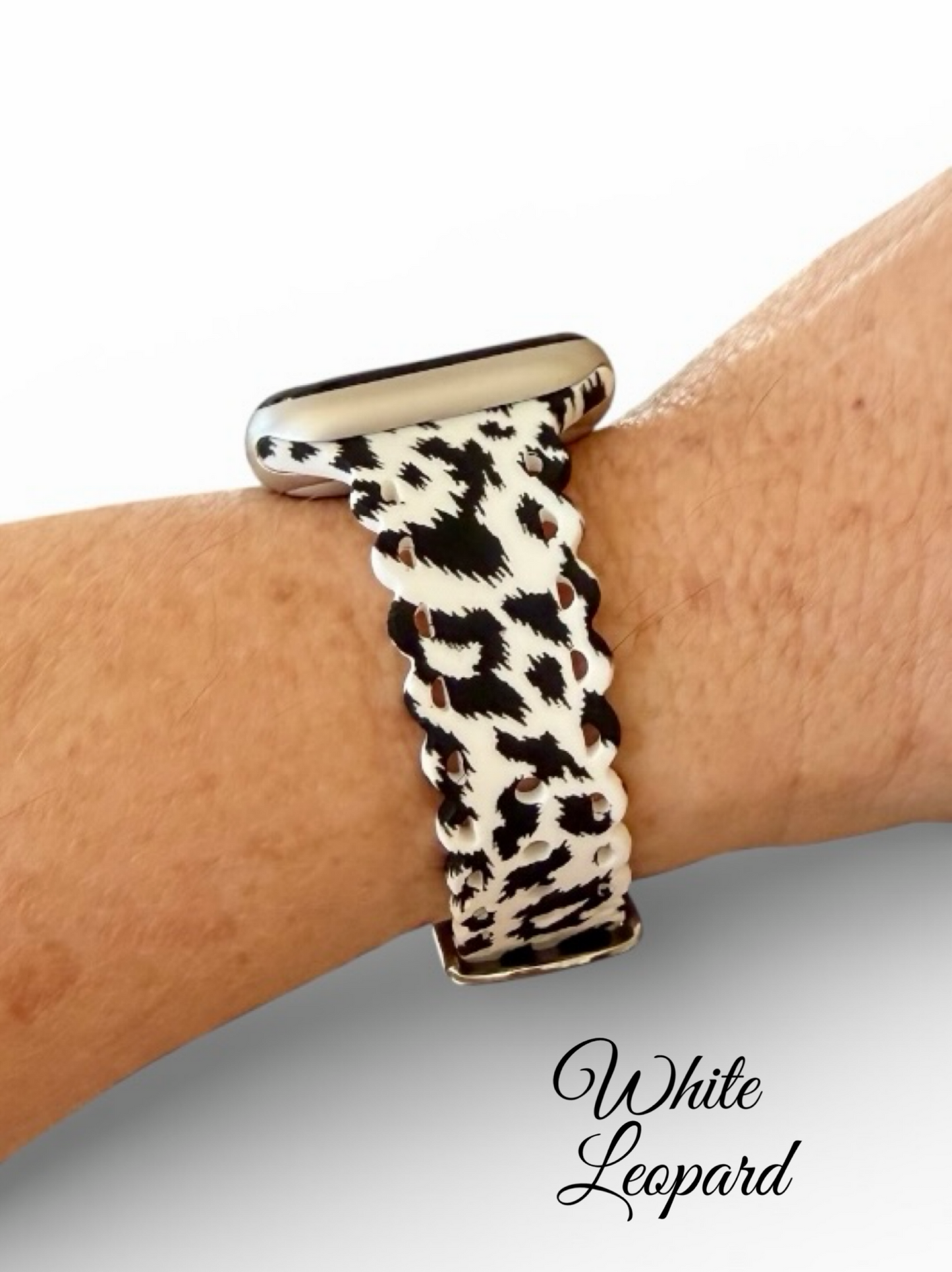 Scalloped Printed Silicone Apple Watch Band