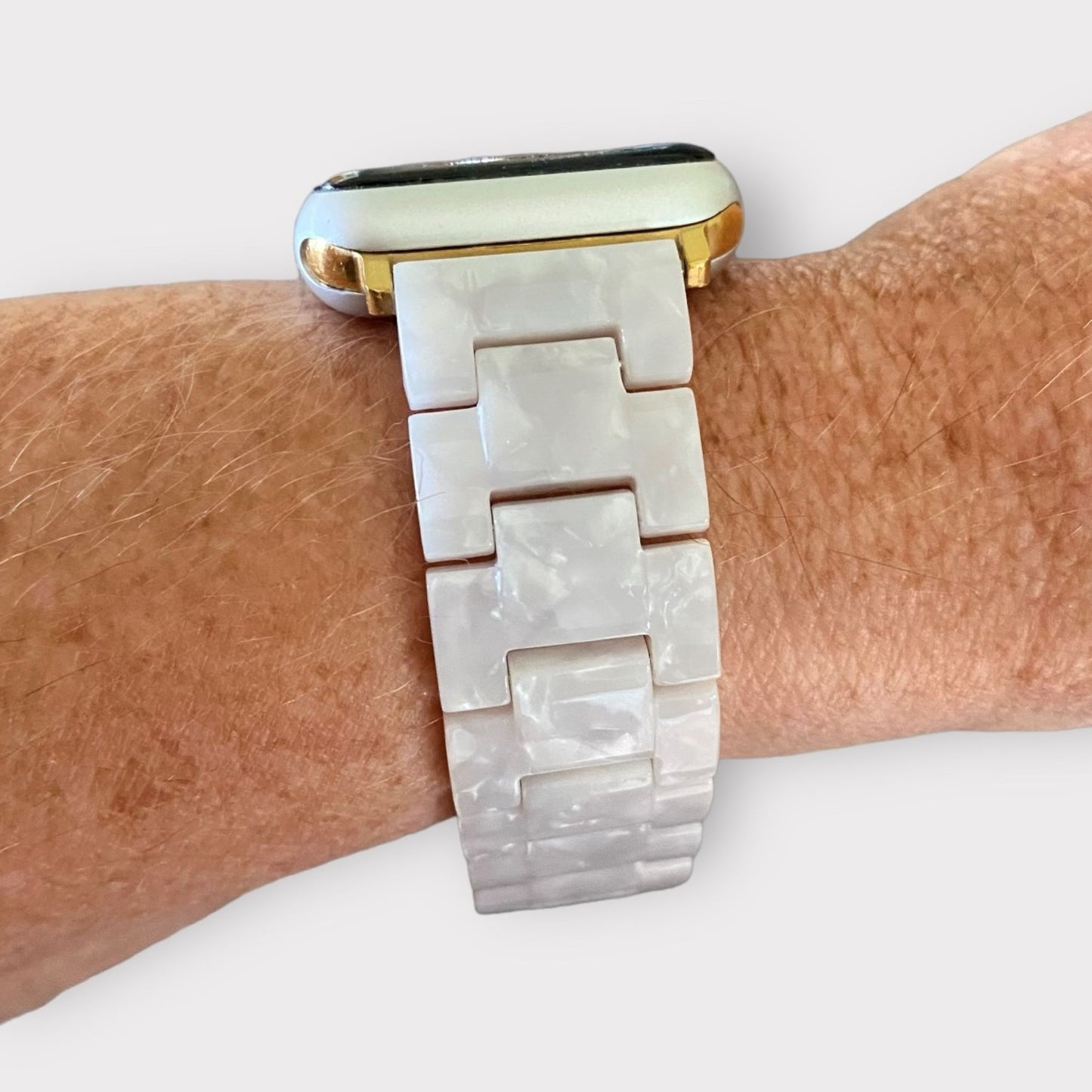 Apple Watch Resin Watchband With Adapter-Clasp Color Options / Gift Ready