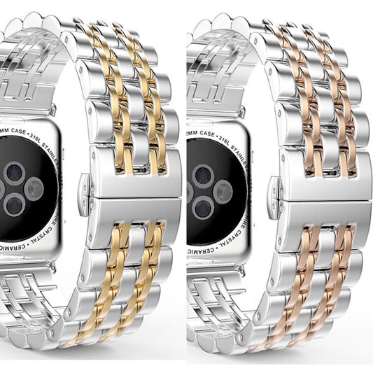 Apple Watch Band Stainless Steel Watchband / Silver-Gold-Rose Gold / Quality Plus Watchbands