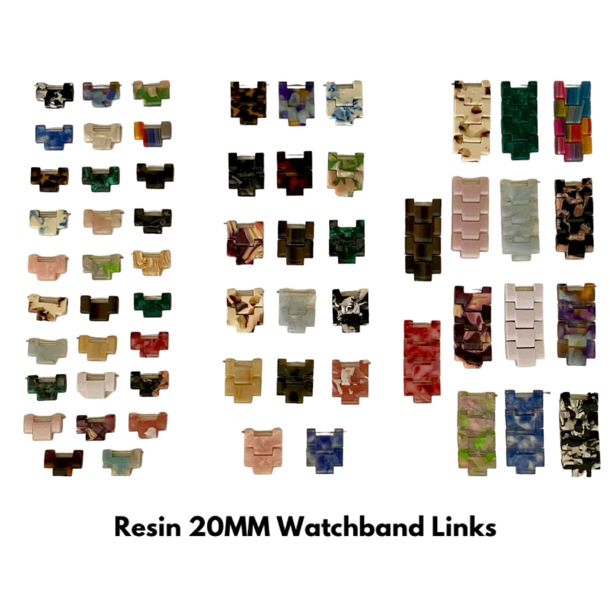 Resin Watchband Links 20MM / Quality Plus Watchbands