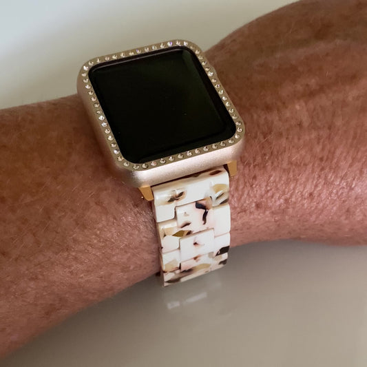 Apple Watch Resin Watchband With Adapter-Clasp Color Options / Gift Ready